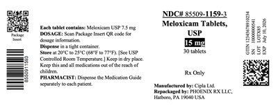 Label (1159 Meloxicam 15mg)